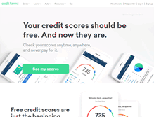 Tablet Screenshot of creditkarma.com